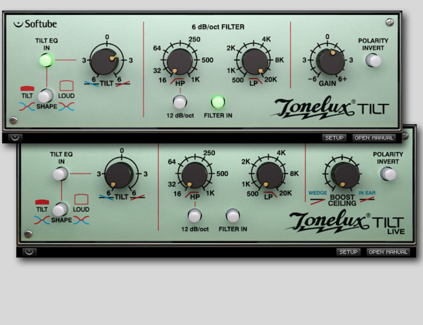Softube Tonelux Tilt and Tilt Live